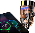 USB Car Charger Adapter Fast Charging PD45W+QC3.0 Dual Port Cigarette Lighter Charger for iPhone 16/15/14/13/12/11/Pro Max, iPad, Samsung Galaxy S25 S24/S23/S22/S21, Pixel, Android(golden-transparent)