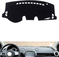 leather dashboard cover Compatible with Mazda 2 2007-2012，dash cover（black）