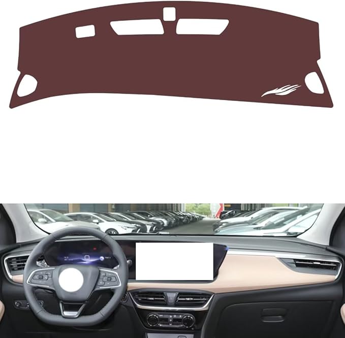 Leather Dashboard Cover Compatible with Buick Encore Plus 2023，Dash Cover, Non-Slip Dash Cover, Dash mat Dashboard Cover, Interior Dash Covers