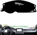 leather dashboard cover Compatible with Citroen C5 2017-2019，dash cover（black）