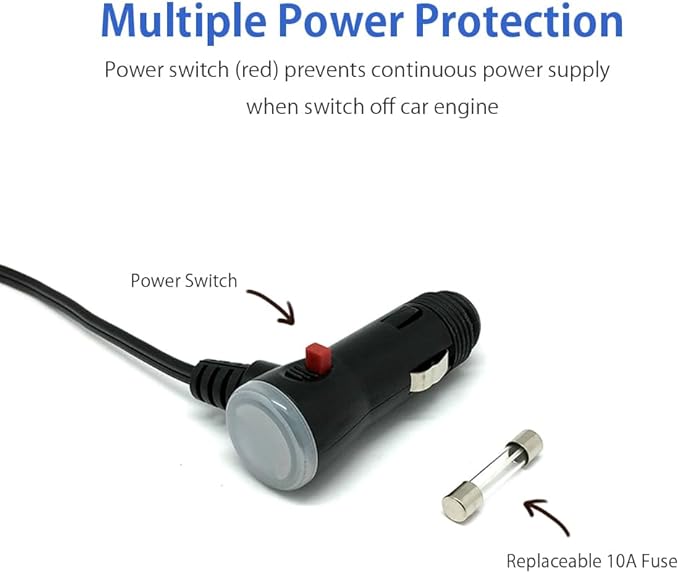 Cliff Top USB C Car Charger Splitter, Dual 12V Cigarette Lighter Socket with PD USB-C and QC3.0 Ports, 12V/24V Car Outlet Power Splitter Adapter for Phones GPS Dash Cam