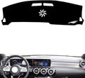 leather dashboard cover Compatible with Mercedes EQA (NO HUD，dash cover（black）