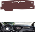 Leather Dashboard Cover Compatible with Toyota Camry（NO HUD） 2018-2019，Dash Cover, Non-Slip Dash Cover, Dash mat Dashboard Cover, Interior Dash Covers