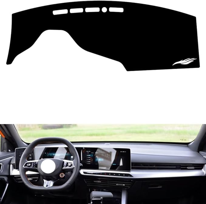 leather dashboard cover Compatible with MG ONE，dash cover（black）