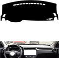 leather dashboard cover Compatible with MG ZS，dash cover（black）