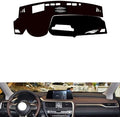leather dashboard cover Compatible with LEX RX（HUD） 2020-2021，dash cover（black）