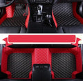 Car Floor Mats Automotive Floor Mats Vehicle Specific All Weather Protection Custom Compatible with Most of 98% Cars SUVs (Red and Black)