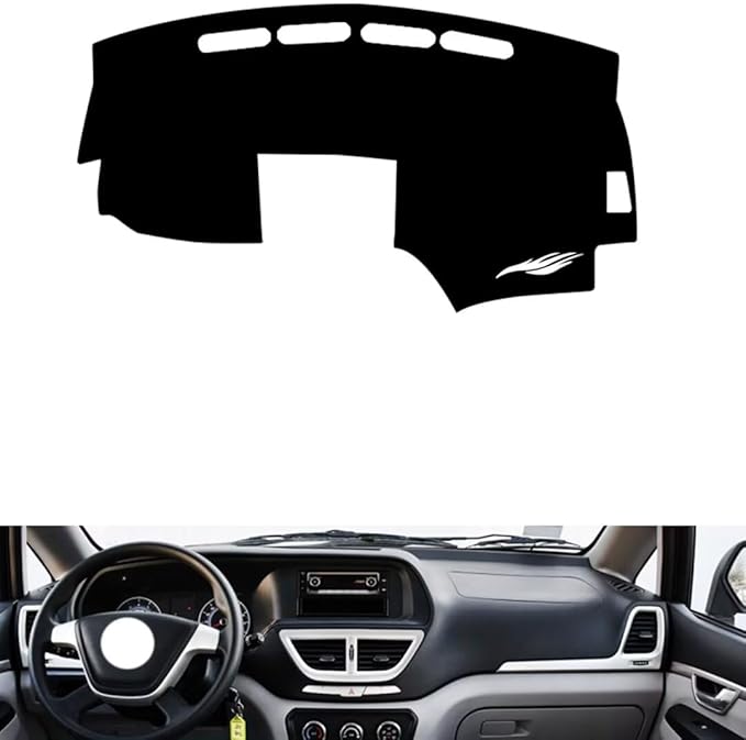 leather dashboard cover Compatible with Nissan Succe 2016，dash cover（black）