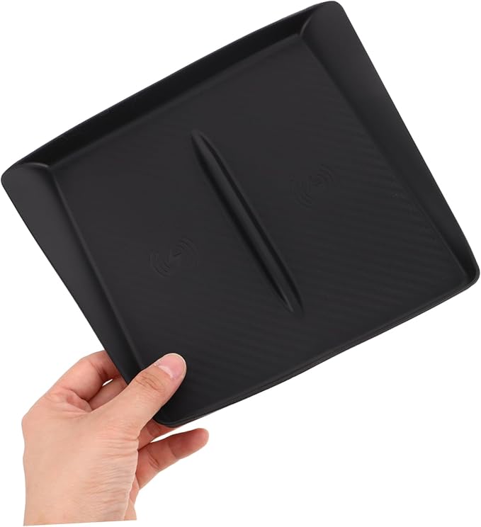 Tofficu Car Interior Accessory y Model Console Wireless Charging Pad Silicone Mat Phone Holder