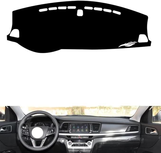 leather dashboard cover Compatible with HyundaiHyundai Mistra 2013-2019，dash cover（black）