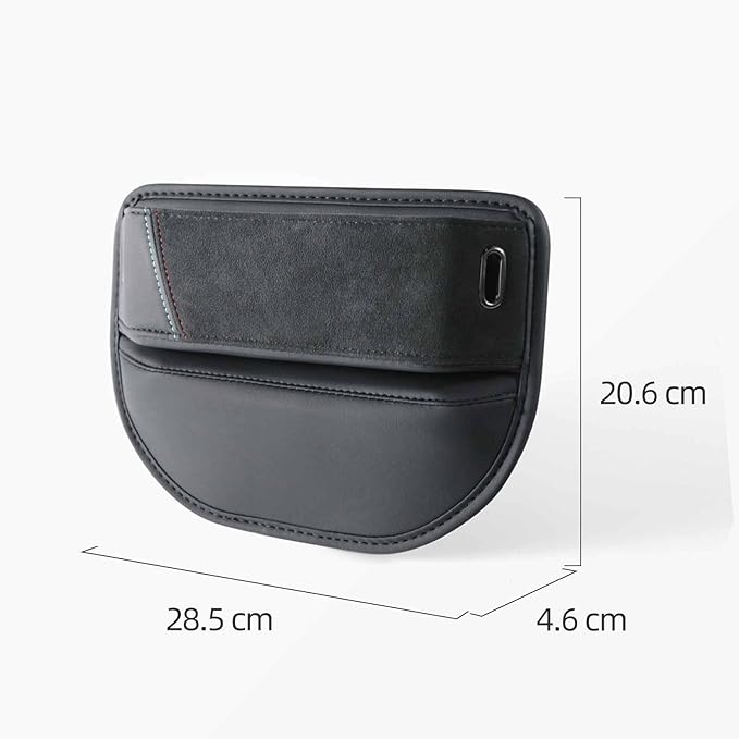 BETTERHUMZ Car Seat Gap Filler Organizer Compatible with BMW X1 E84 F48 X2 F39 X3 F25 G01 X4 F26 G02 X5 E70 F15 X6 E71 F16 for Alcantara Car Side Seat Storage Box Accessories (NAPA leather)