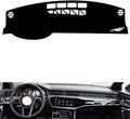 leather dashboard cover Compatible with Audi A7 (NO HUD 2019-2024，dash cover（black）