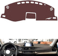 Leather Dashboard Cover Compatible with LEX CT200 Navigation,Dash Board Cover mat Anti-Slip Sun-Proof and dust-Proof(Brown)
