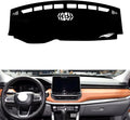leather dashboard cover Compatible with JEEP Compass 2021，dash cover（black）