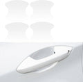 4PCS Car Door Handle Cup Scratch Protectors, Carbon Fiber Anti-Scratches Car Door Cup Protector, Universal Door Handle Protective Film, Car Door Handle Paint Cover Guard Pad for Most Car Handles
