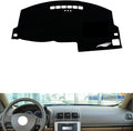 leather dashboard cover Compatible with Buick GL8，dash cover（black）