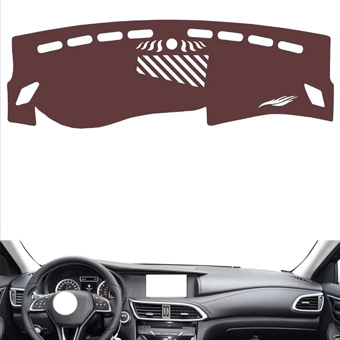 Leather Dashboard Cover Compatible with Infiniti QX30，Dash Cover, Non-Slip Dash Cover, Dash mat Dashboard Cover, Interior Dash Covers