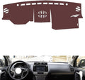 Leather Dashboard Cover Compatible with Toyota Prado（Speakers） 2018-2019，Dash Cover, Non-Slip Dash Cover, Dash mat Dashboard Cover, Interior Dash Covers