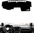 leather dashboard cover Compatible with HyundaiHyundai NEWIX35（Full coverage） 2018-2021，dash cover（black）