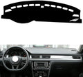 leather dashboard cover Compatible with VW Compatible with Bora 2019，dash cover（black）