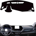 leather dashboard cover Compatible with Chevy SEEKER，dash cover（black）