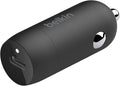 Belkin Boost↑Charge™ 30W Compact Fast Car Charger w/USB-C Power Delivery Port for iPhone 16, 16 Pro, 15, 15 Pro, Galaxy S25, S24, Note, Pixel 9 & More - Black