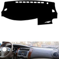 leather dashboard cover Compatible with Nissan Geniss，dash cover（black）