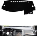 leather dashboard cover Compatible with Nissan Livina，dash cover（black）