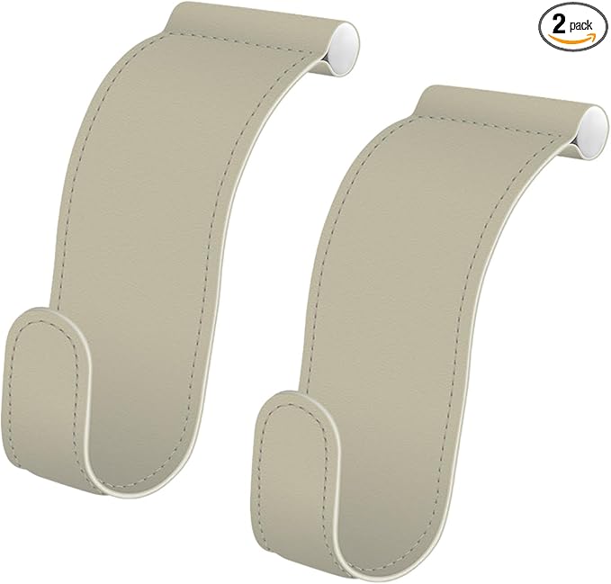 Car Co-Pilot Glovebox Hooks, Glove Box Organizer for Car, Anti-Scratch Vehicle Passenger Seat Storage Hanger, Auto Accessories Auto Glove Box Front Seat Hook for SUV Sedan Truck (Beige)