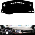 leather dashboard cover Compatible with Buick Verano GS（No warning light），dash cover（black）