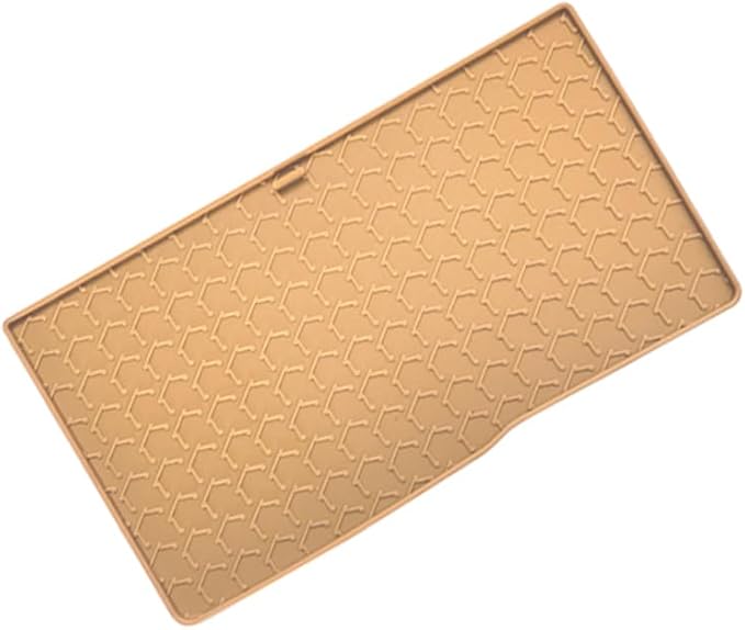 Center Console Mat Wireless Charging Mat Compatible with Lexus ES ES250 ES300h 2022 2023 2024 Car Non Slip Wireless Charger Silicone Cover Pad (Brown)