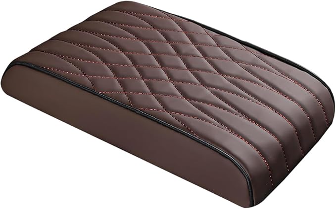 BESULEN Car Center Console Cover, Memory Foam Scratch & Wear Resistant Vehicle Armrest Storage Box Cushion Pad, Auto Interior Middle Console Protector, Universal for Sedan RV Pickup (Coffee)