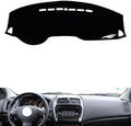 leather dashboard cover Compatible with Peugeot 4008 2012-2013，dash cover（black）