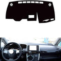 leather dashboard cover Compatible with Toyota WISH（20 series） 2009-2018，dash cover（black）