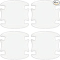 4 PCS Car Door Handle Protector, Anti-Scratch Door Bowl Paint Guard Stickers, Drip Glue Waterproof Auto Handle Protective Film, Universal Fit for Most Cars (Transparent #4PCS)