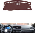 Leather Dashboard Cover Compatible with Ford Escape（NO HUD,Speakers 2020-2025,Dash Board Cover mat Anti-Slip Sun-Proof and dust-Proof(Brown)