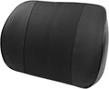 ZHONGLI Memory Foam Lumbar Support Pillow-Middle/Lower Back Support Cushion-Used for car Seats, Office Chairs, recliners, etc. (Bright Black)