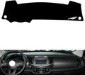 leather dashboard cover Compatible with KIA Sportage（Half covered） 2011-2016，dash cover（black）