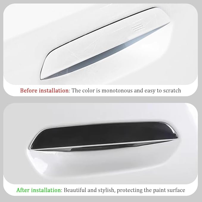 Car Exterior Door Handle Sticker Compatible with BMW X3 M50 xDrive 2025 2026, Door Handle Protector Trim (Black)
