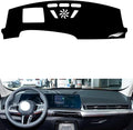 Leather Dashboard Cover Compatible with BMW X1/IX1 (HUD) 2023-2024，Dash Cover（Black）