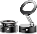 BISART Vacuum Magnetic Car Phone Holder – 360° Rotatable, Reinforced 96LBS Suction Cup Mount Compatible with MagSafe for iPhone & Android, Portable for Car, Gym & Mirror (A7-Black)
