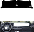 leather dashboard cover Compatible with Lincoln adventurer (NO HUD 2023-2024，dash cover（black）