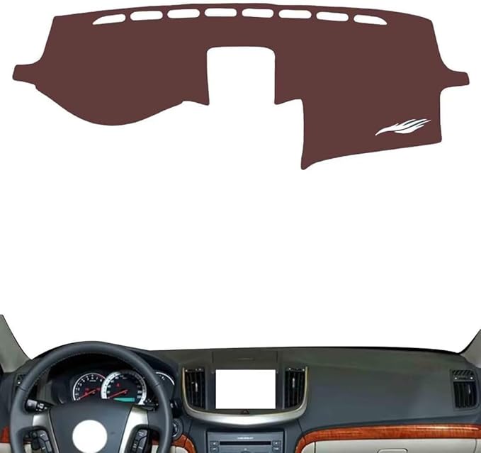 Leather Dashboard Cover Compatible with Chevy Epica 2013-2015，Dash Cover, Non-Slip Dash Cover, Dash mat Dashboard Cover, Interior Dash Covers