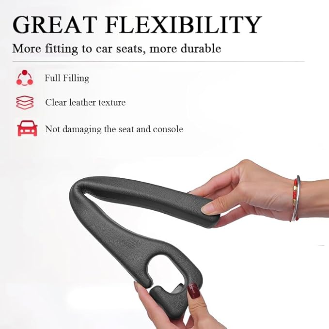 Car Seat Gap Filler Organizer Compatible with Jeep Grand Cherokee Accessories Seat Gap Plug Blocker with Storage Slot Non-Slip Car Cup Holder Coaster Black
