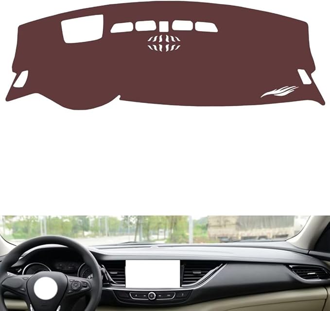 Leather Dashboard Cover Compatible with Buick Regal（HUD） 2017-2024，Dash Cover, Non-Slip Dash Cover, Dash mat Dashboard Cover, Interior Dash Covers