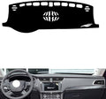 leather dashboard cover Compatible with FORD NEW Taurus （No warning light） 2015-2019，dash cover（black）