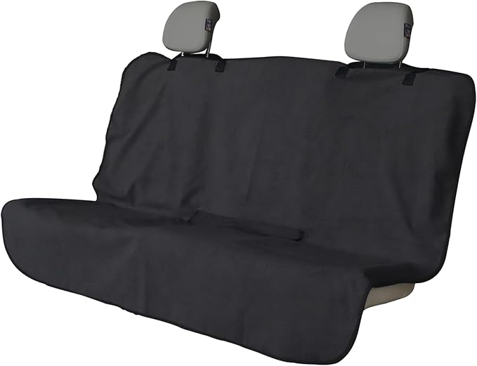 nbnhxnff Sweat Towel Car Seat Cover Protector Rear Seats for Gym Workout, Running, Swimming, Beach and Hiking, Waterproof Universal Seat Cover for Car, Trucks, Van & SUV (Black, 1pcs Rear Seat)