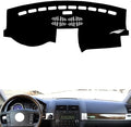 leather dashboard cover Compatible with VW Compatible with TOUAREG 2006-2010，dash cover（black）