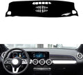 Leather Dashboard Cover Compatible with Mercedes EQB（NO HUD） 2020-2025，Dash Cover（Black）