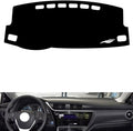 leather dashboard cover Compatible with Toyota Corolla 2014-2018，dash cover（black）